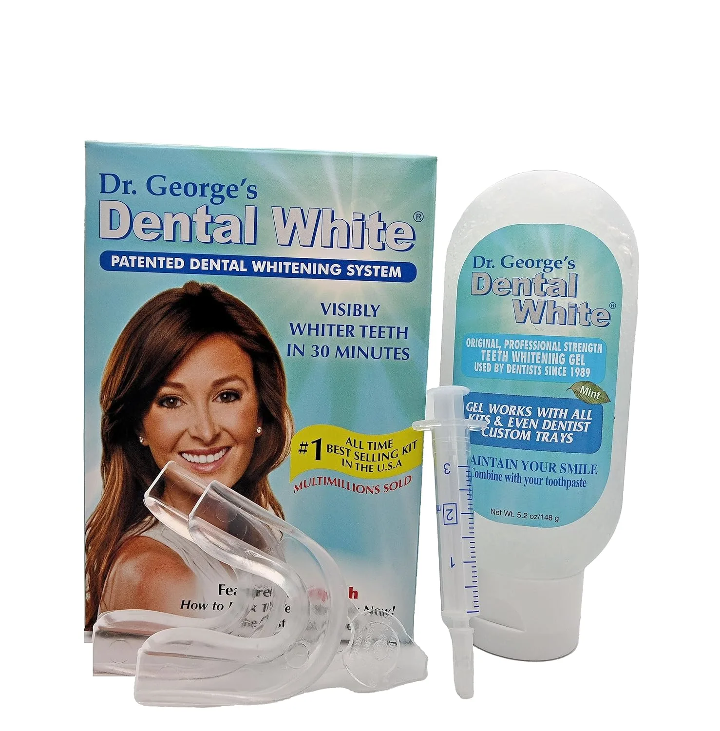 Dr. George's Whitening Kit - Full Arch, Custom Trays