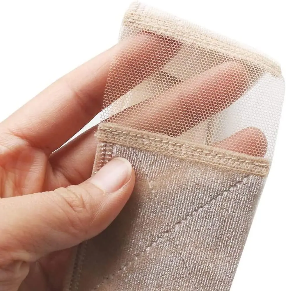 Black velvet wig grip headband secures wigs comfortably without glue or combs, preventing headaches and hair loss.