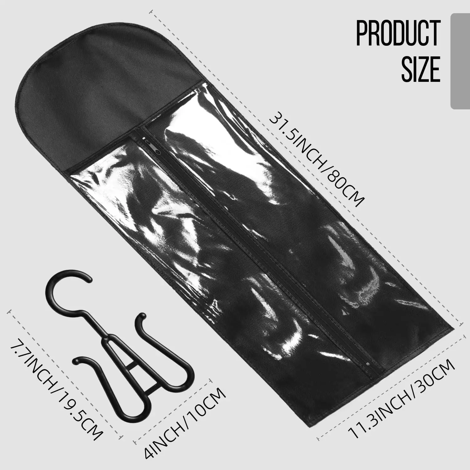 Keep your wigs dust-free, tangle-free, and organized with this 3-piece set of extra long wig storage bags featuring a convenient hanger design for easy closet storage and protection.