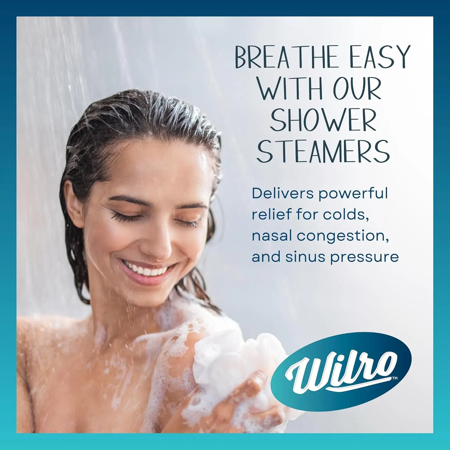 Six Wilro menthol spearmint shower steamers in resealable bags release strong, soothing vapors to help relieve cold and flu symptoms.