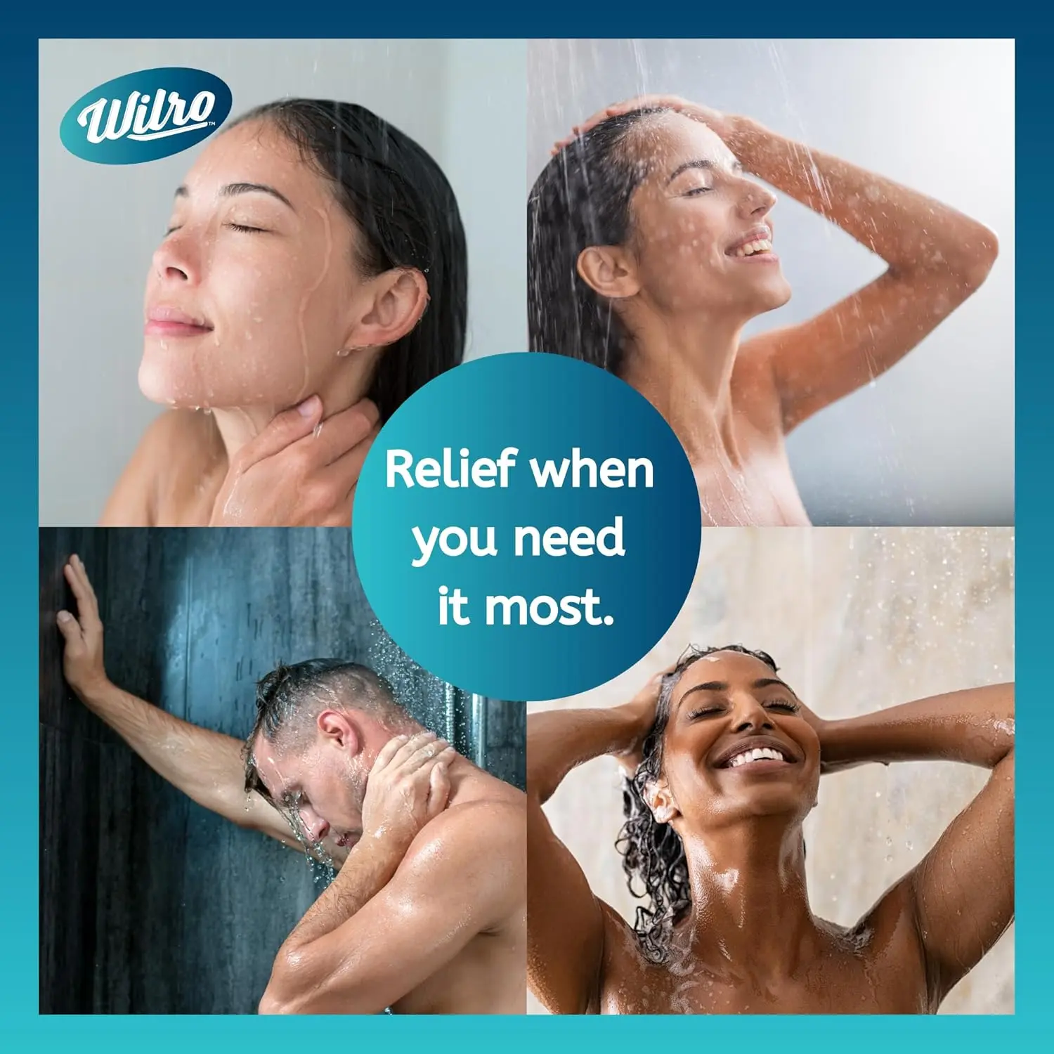 Six Wilro menthol spearmint shower steamers in resealable bags release strong, soothing vapors to help relieve cold and flu symptoms.