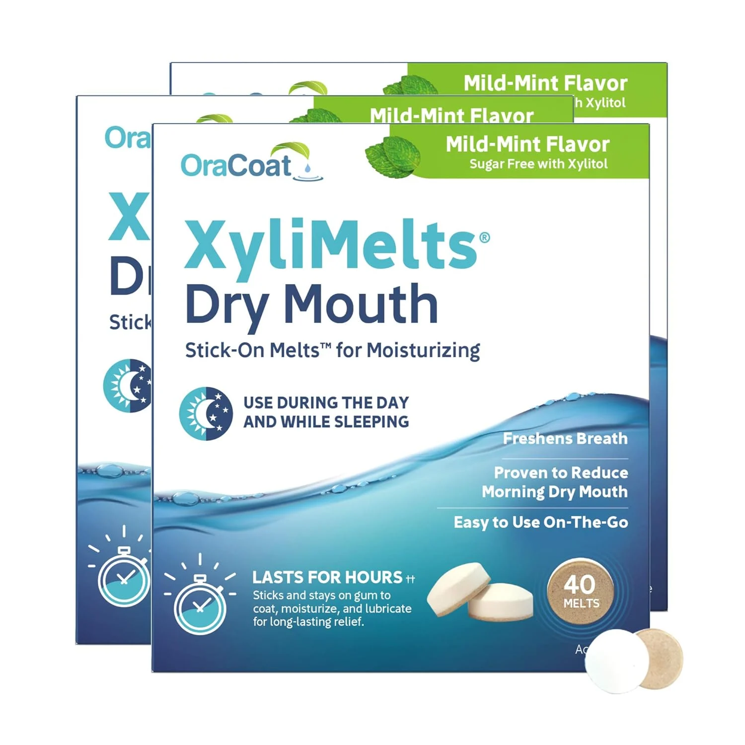 XyliMelts Dry Mouth Mints - 3 Pack