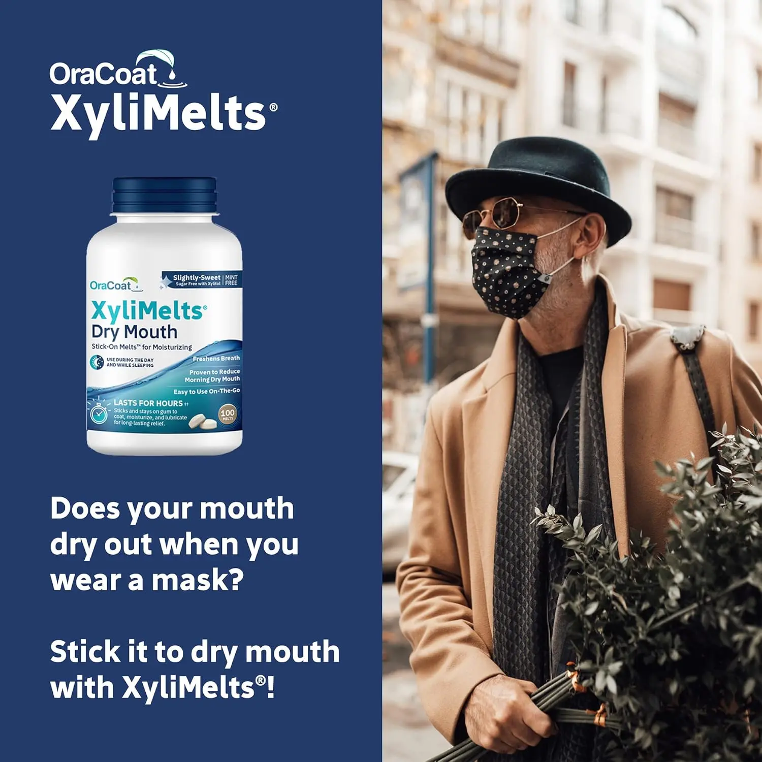Oracoat XyliMelts adhering discs provide slightly sweet dry mouth relief, packed with goodness and formulated with care using hygienic packaging.