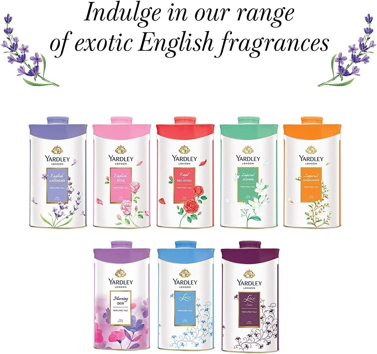 Yardley London Jasmine Talc 100g | Perfumed Body Powder - Image 7