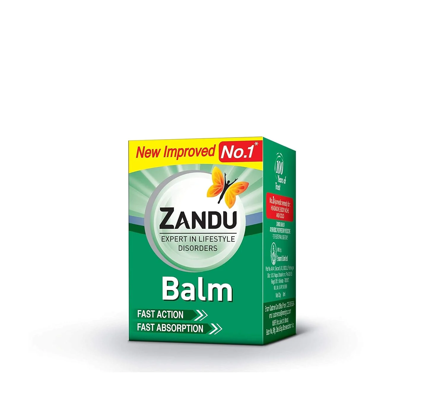 Zandu Balm Ayurvedic Pain Relief Balm - 8g