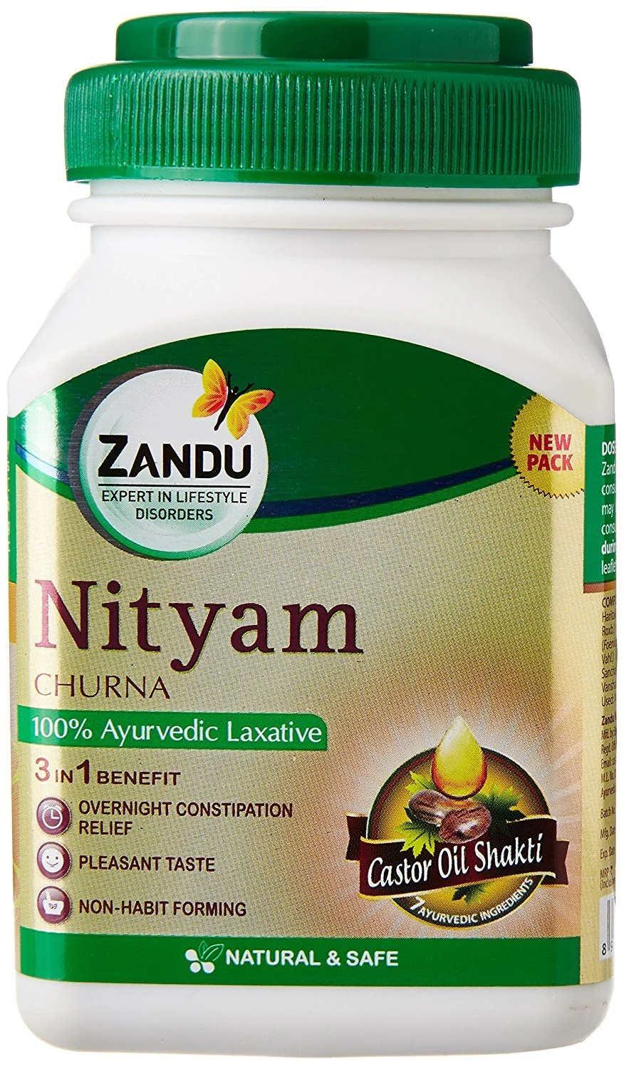 Zandu Nityam Churna - Gentle Overnight Relief