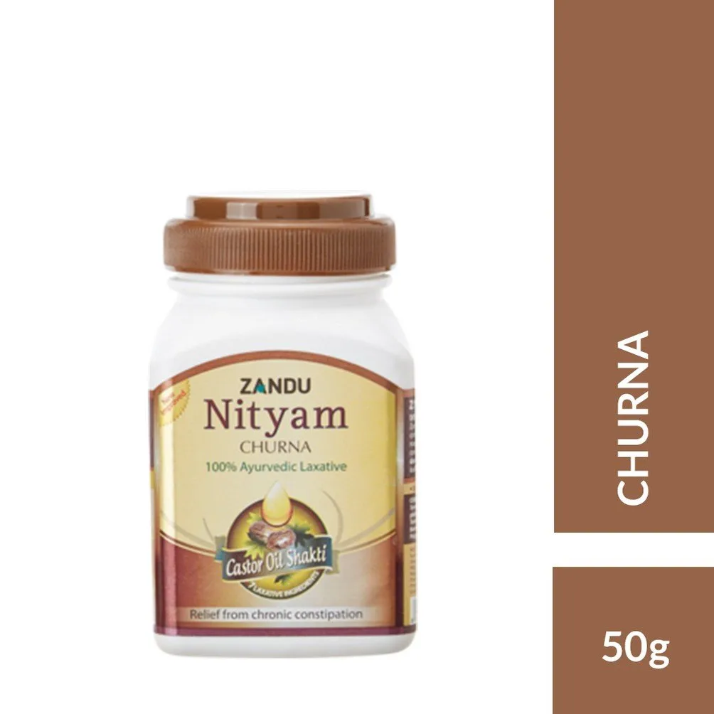 Zandu Nityam Churna - Gentle Overnight Relief - Image 2