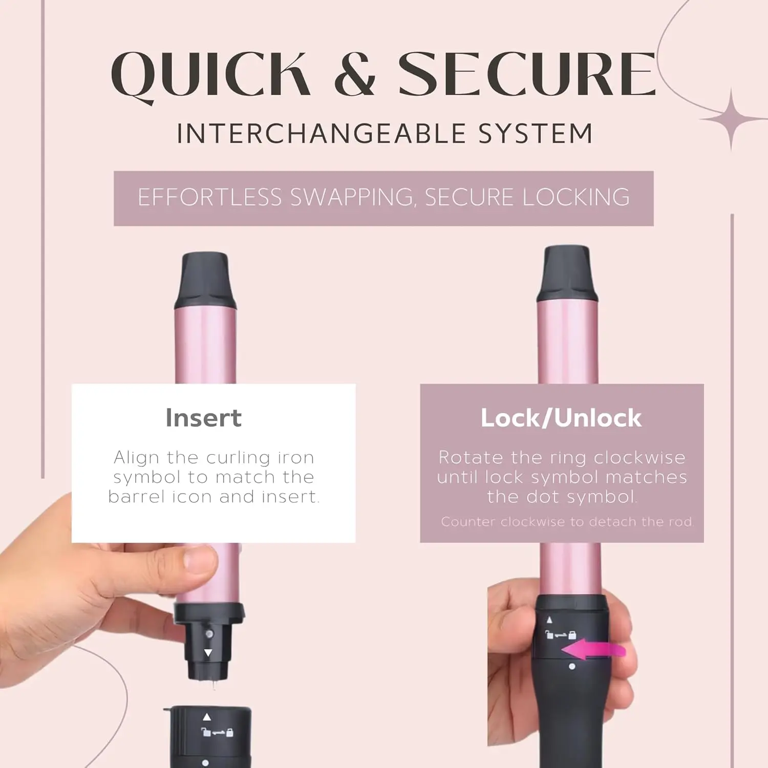 This 5-in-1 hair styler set includes a ceramic curling wand, round brush, and triple barrel waver, offering adjustable heat settings and dual voltage for versatile styling at home or while traveling.