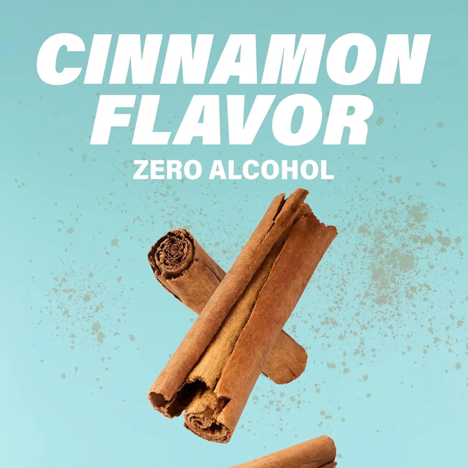 ACT Anticavity Zero Alcohol Fluoride Mouthwash in Cinnamon flavor, offering cavity prevention, teeth strengthening, and fresh breath with an accurate dosing cup.