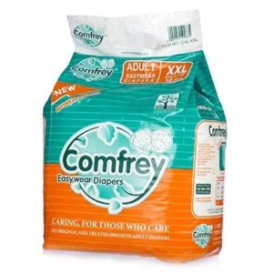 Pack of 10 adult disposable easy wear pant style diapers in XXL size, fitting waist sizes 35 to 47 inches.