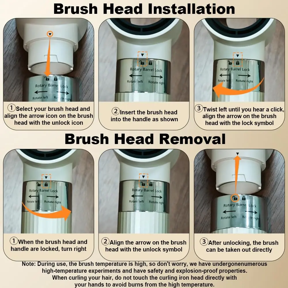 Airbot Hyperstyler gold set for straightening, drying and styling hair, with multiple attachments for creating curls, waves and sleek styles while minimizing frizz and heat damage.