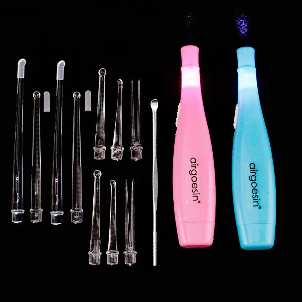The Airgoesin lighted tonsil stone remover kit with longer tip, eight silicone tips, tonsillolith pick, batteries, and carrying case helps you easily remove tonsil stones.