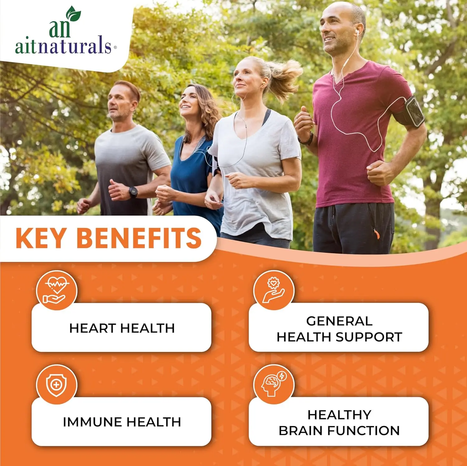 Aitnaturals multivitamin for men and women, containing essential vitamins and minerals to support energy, immunity, and overall health in a convenient tablet form.