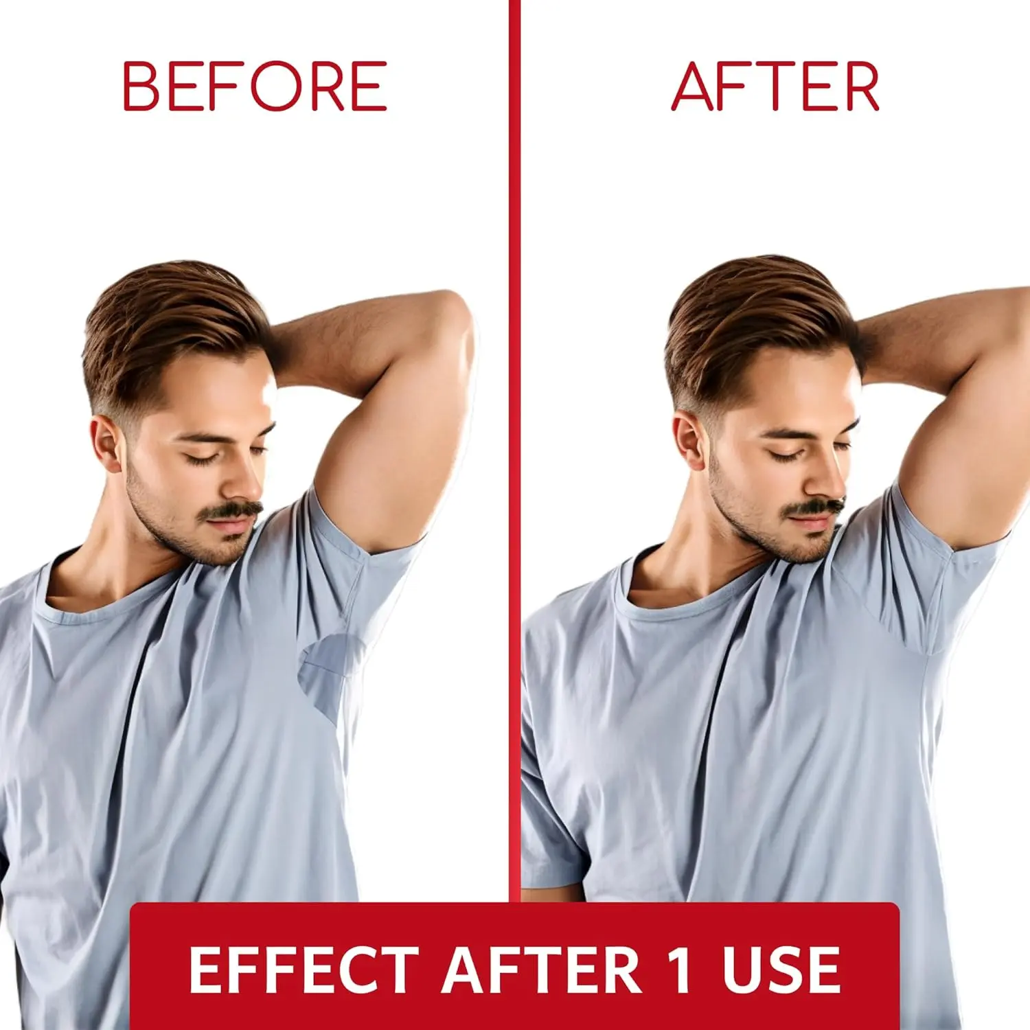 A clear roll-on alcohol-free deodorant for men with sensitive skin, offering long-lasting sweat and odor protection with a vegan, fragrance-free formula made in Sweden.