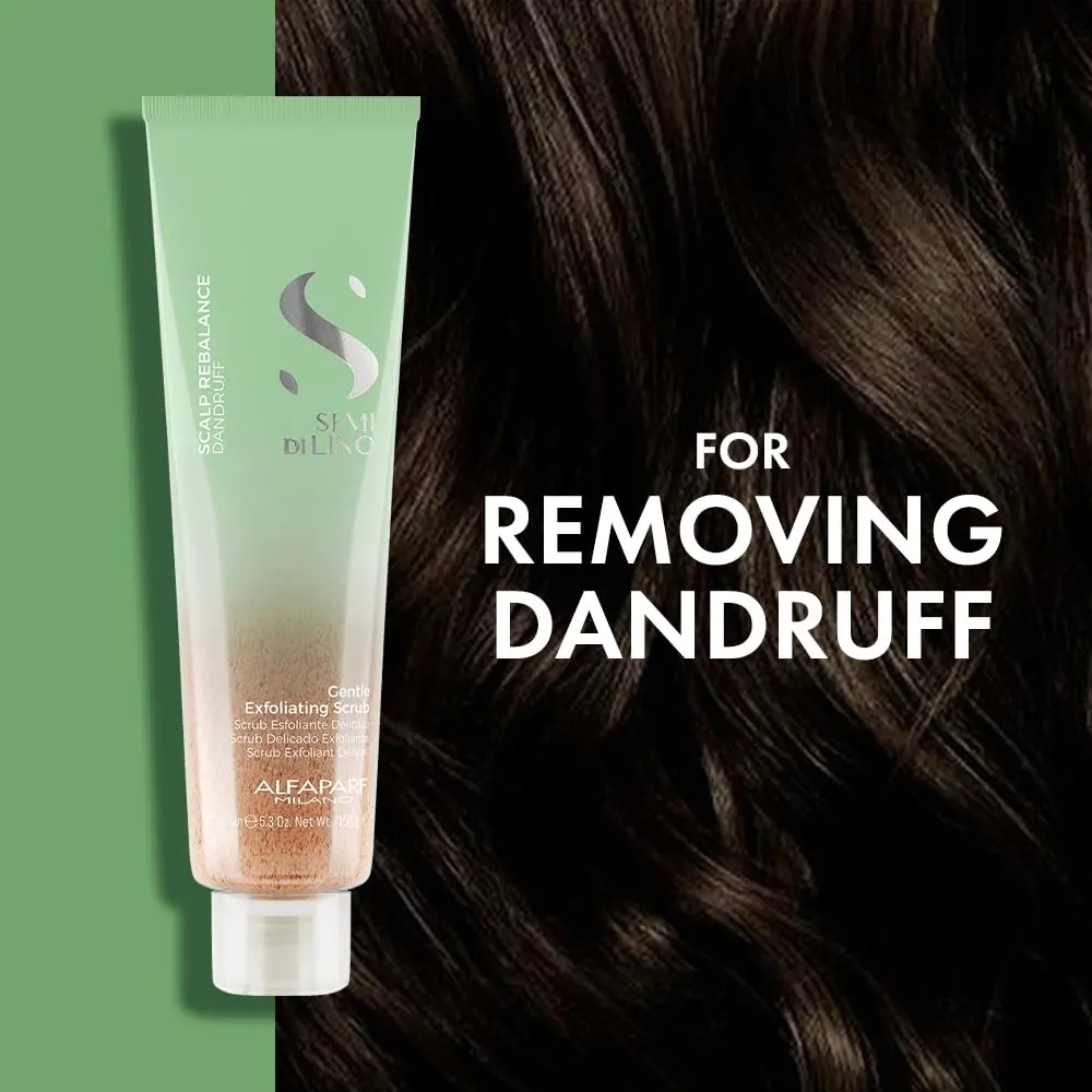 Alfaparf Milano exfoliating scalp scrub with micro granules provides deep cleansing and wellbeing.