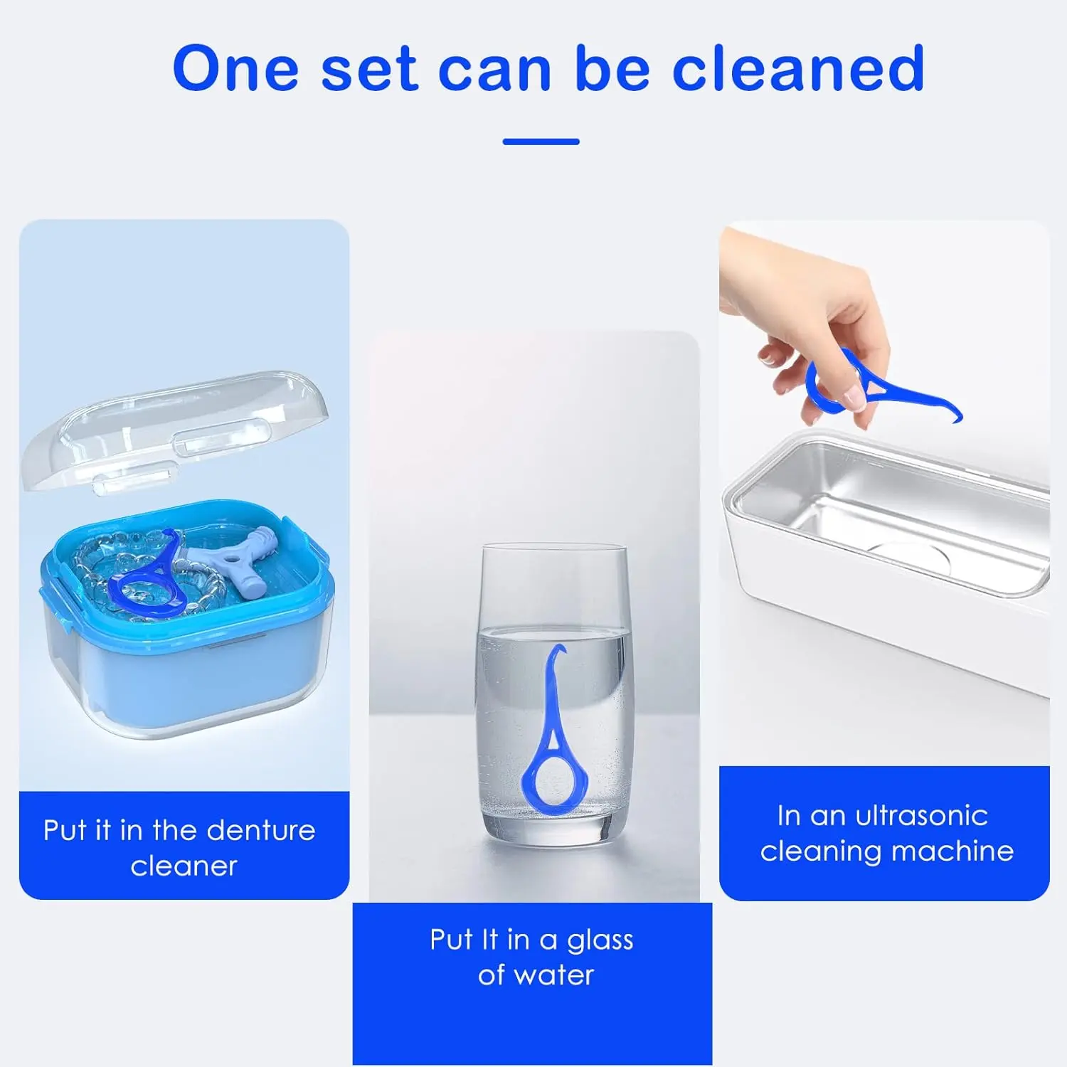 ARGOMAX aligner removal tool in blue, designed for easy and hygienic removal of invisible braces, retainers, and other orthodontic appliances.