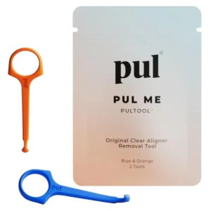 This Pultool easily and hygienically removes clear aligners, removable braces, retainers, and dentures, and is compatible with Invisalign, Byte, and ClearCorrect.