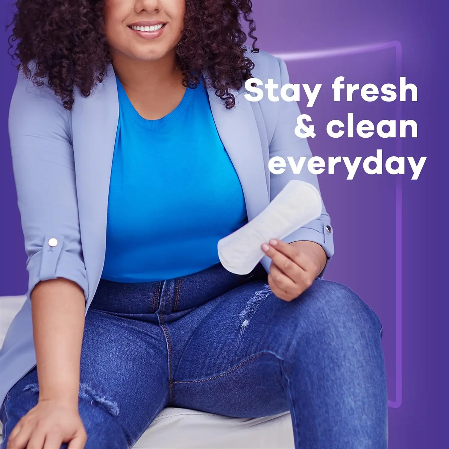 Always Anti-Bunch Xtra Protection panty liners for women provide comfortable, long-lasting protection with a dual-layer design and Edge-2-Edge adhesive.