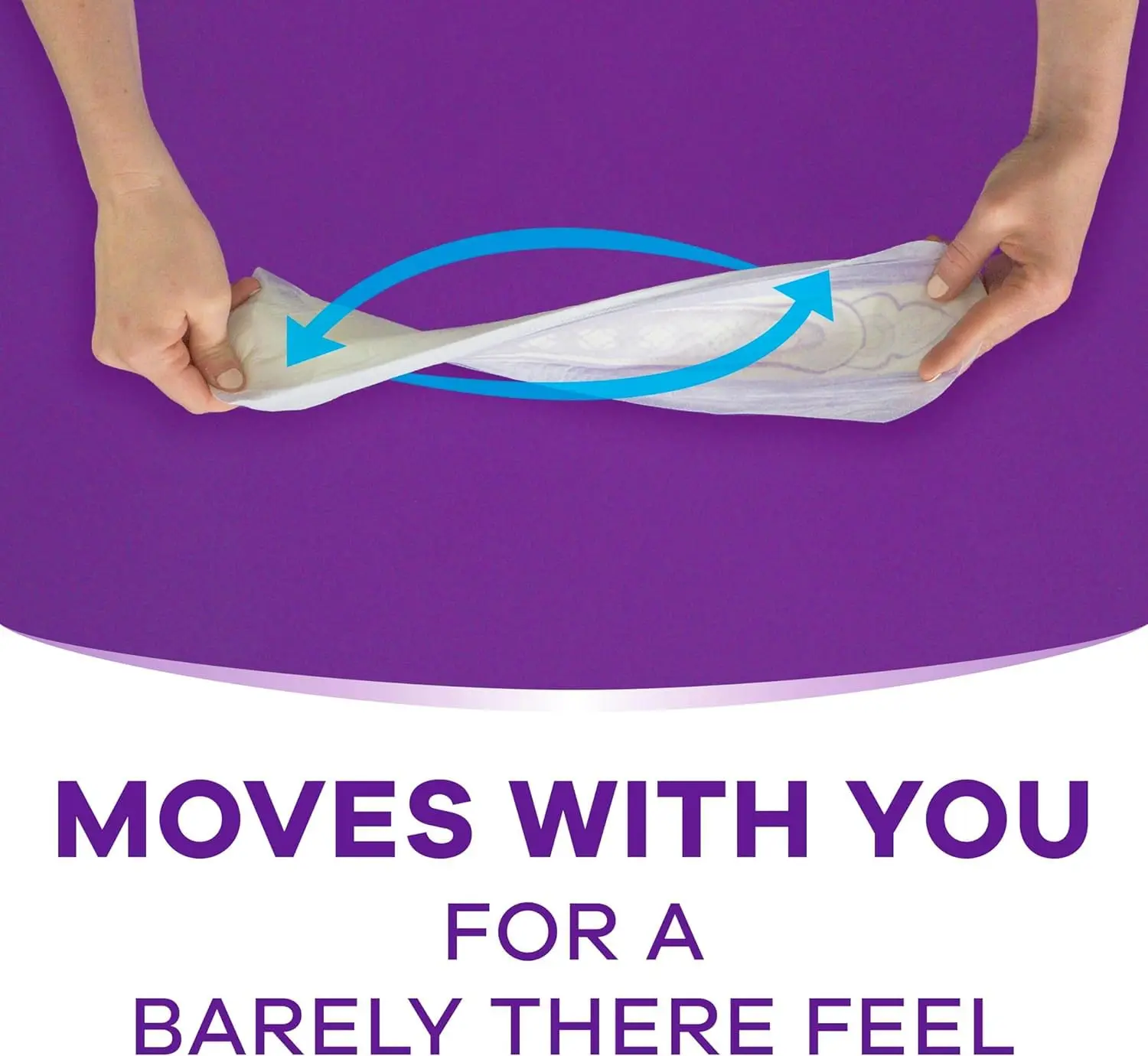 Always Discreet light incontinence pads with RapidDry core lock away leaks and odors, keeping you drier than period liners.