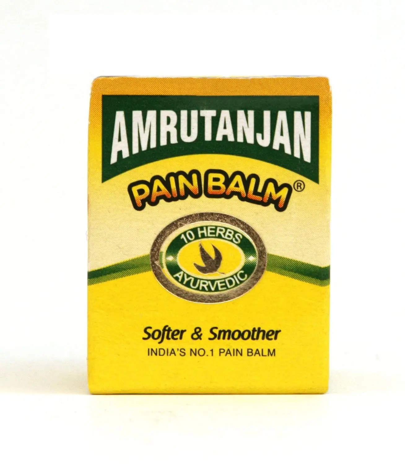 Amrutanjan aromatic balm for headache relief, manufactured by Amrutanjan, offering pure healthy essence in a set of four 9ml containers, designed to kick out pain.