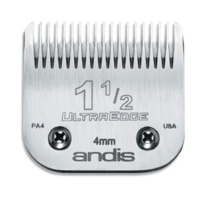 The Andis UltraEdge Size 1-1/2 clipper blade is made with carbonized steel to extend the edge life for precise cuts.