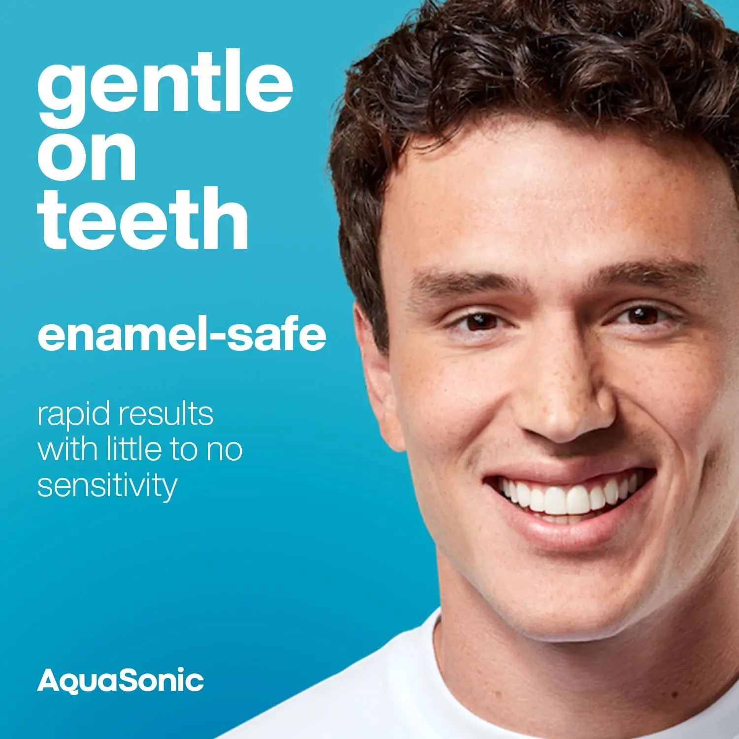 AquaSonic teeth whitening strips provide a fast, easy, and affordable way to achieve a whiter, brighter smile at home with dentist-quality results in just 7 days.