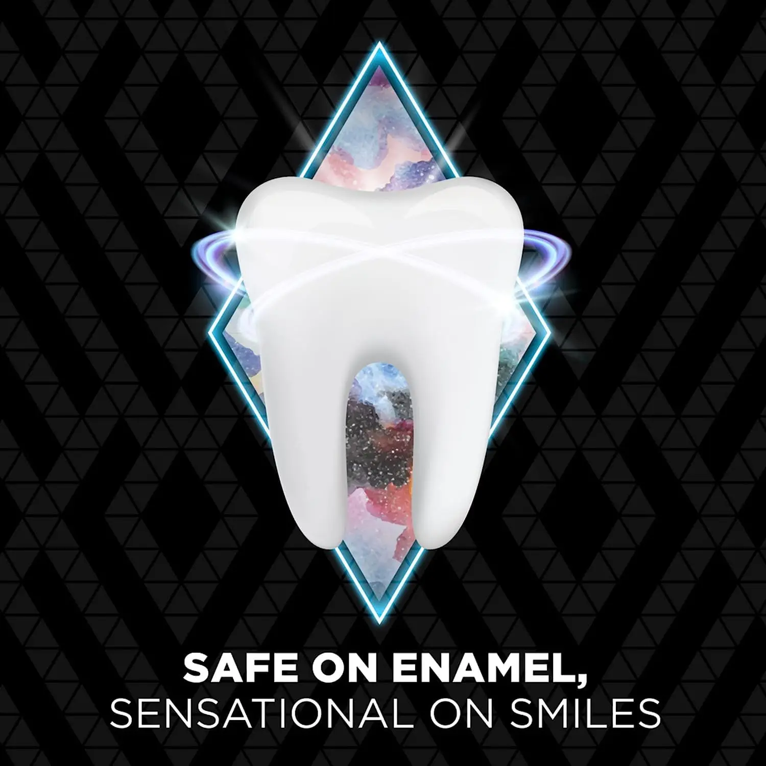 This image shows the ARC teeth whitening kit with seven treatments, each containing two strips for the upper and lower teeth, designed for secure and enamel-safe teeth whitening.