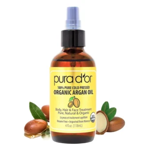 This organic Moroccan Argan Oil provides daily protection and salon-like treatment for dry, damaged skin and hair, leaving it soft, supple, and moisturized.