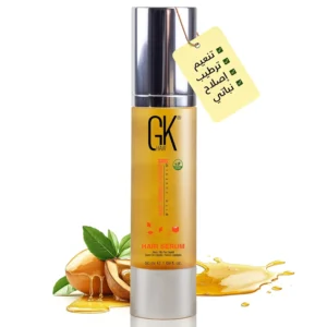 This argan oil hair serum with keratin revitalizes dry, damaged hair, adding shine, smoothing frizz, and protecting against heat for all hair types, leaving hair healthy and manageable.