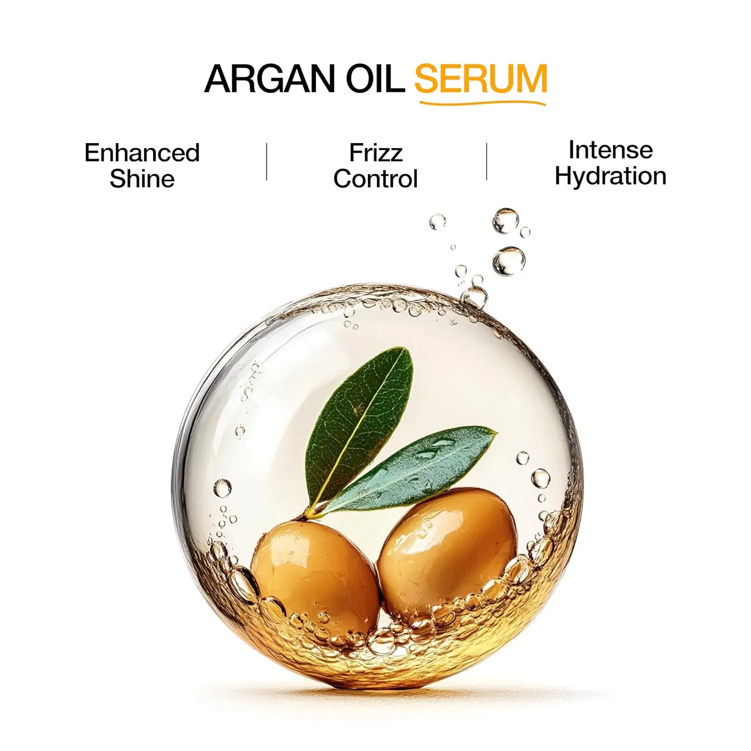 This argan oil hair serum with keratin revitalizes dry, damaged hair, adding shine, smoothing frizz, and protecting against heat for all hair types, leaving hair healthy and manageable.