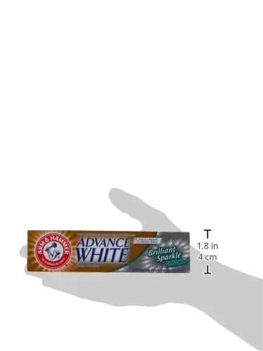Arm & Hammer Advance White toothpaste uses baking soda to gently whiten teeth, control tartar, and leave your mouth feeling fresh and clean.