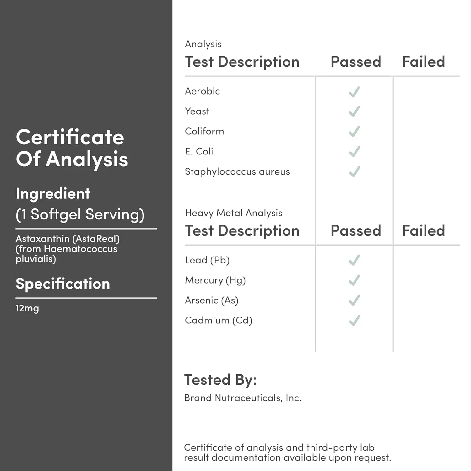 Double Wood Astaxanthin 12mg softgels, made with AstaReal, the world's most studied astaxanthin brand, grown and harvested in the USA, for potent antioxidant support.