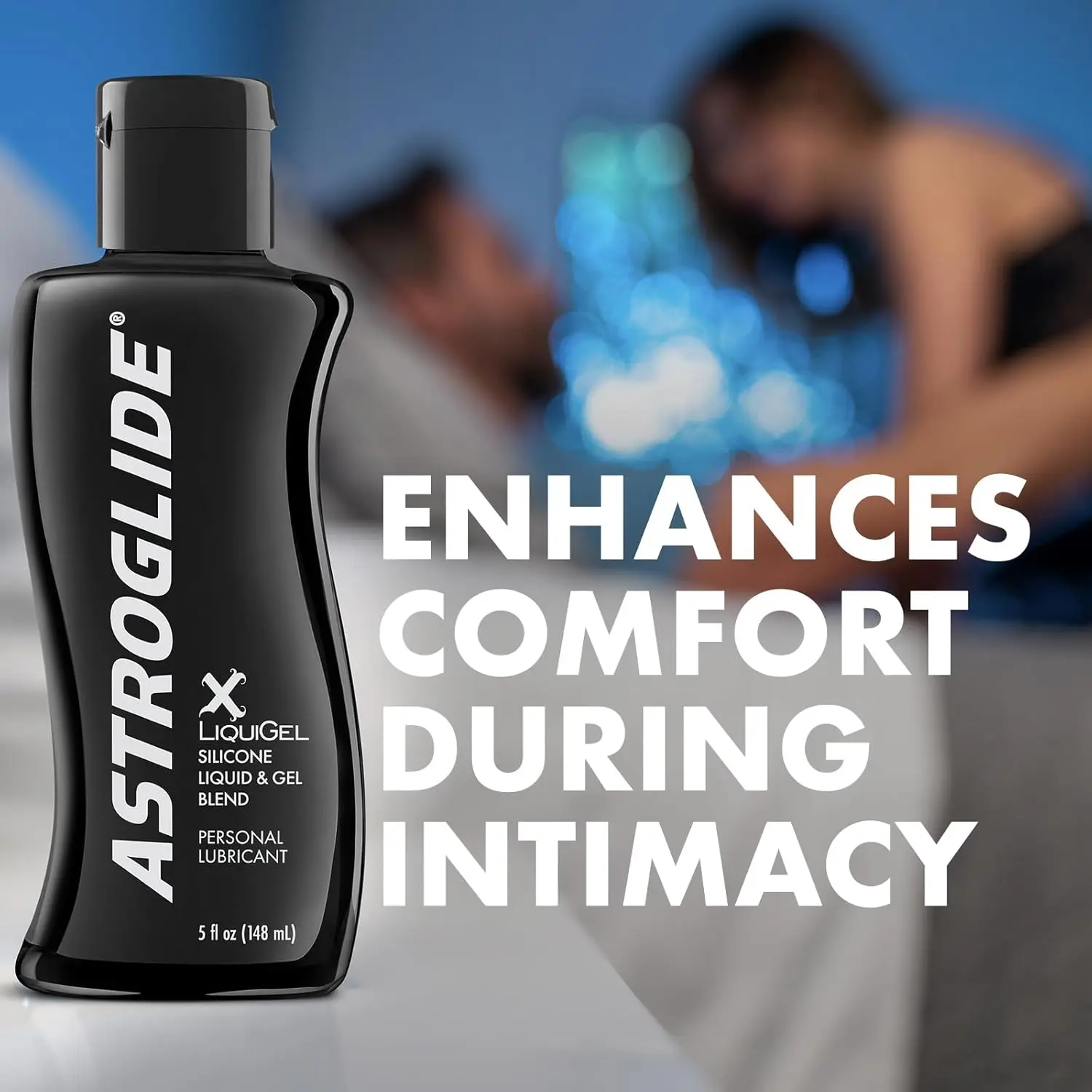 Astroglide X LiquiGel personal lubricant features a revolutionary silicone liquid and gel hybrid formula providing a lightweight, silky-smooth feel for men, women, and couples.