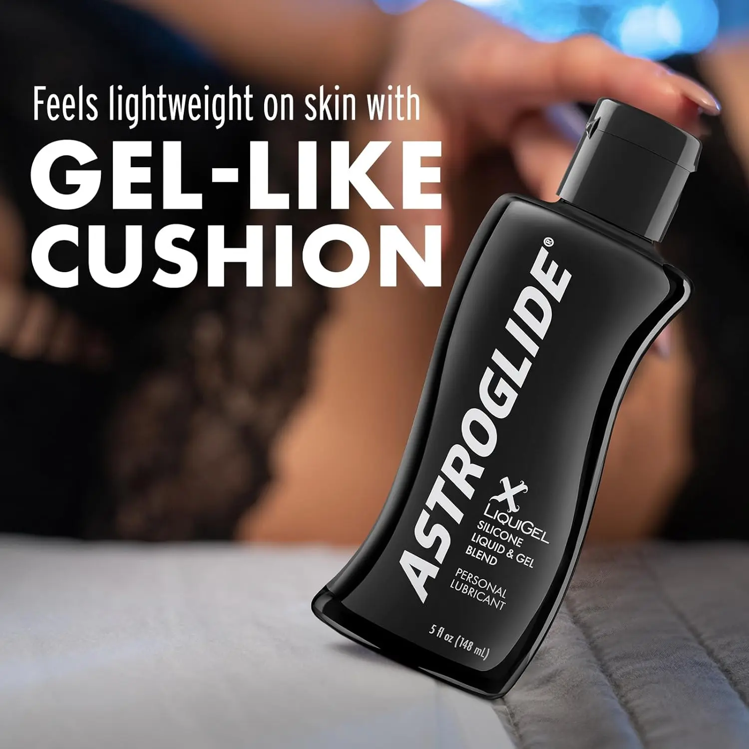 Astroglide X LiquiGel personal lubricant features a revolutionary silicone liquid and gel hybrid formula providing a lightweight, silky-smooth feel for men, women, and couples.