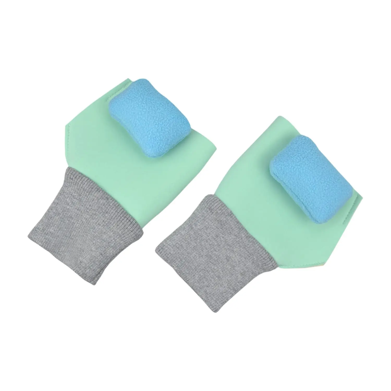 Pair of rainbowstar anti-biting gloves with detachable pillow designed for children with autism, cerebral palsy, ADHD, and other special needs to prevent hand biting and promote fine motor skill development.