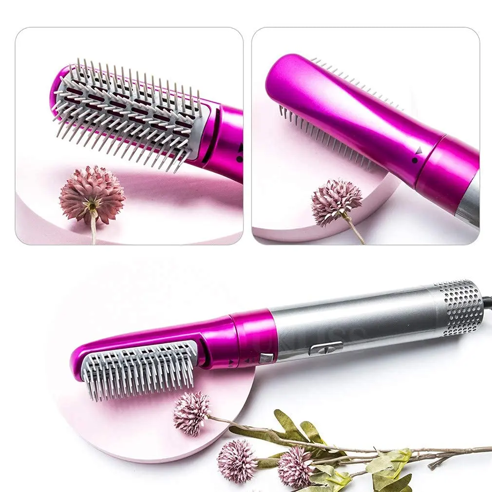 An automatic hair curler is shown, perfect for creating curls on all hair types with fast heating and automatic shut off.