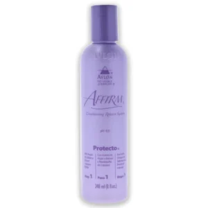 Avlon Affirm Protecto for chemically treated hair, designed to leave hair feeling soft, looking radiant, and with increased moisture.