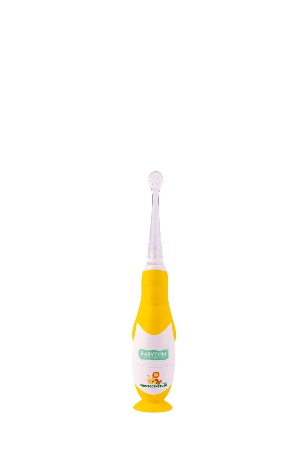This sonic baby toothbrush with LED light and replacement head is designed for toddlers 0-3 years, featuring extra soft bristles and a food-grade silicone handle for safe and effective teeth cleaning.