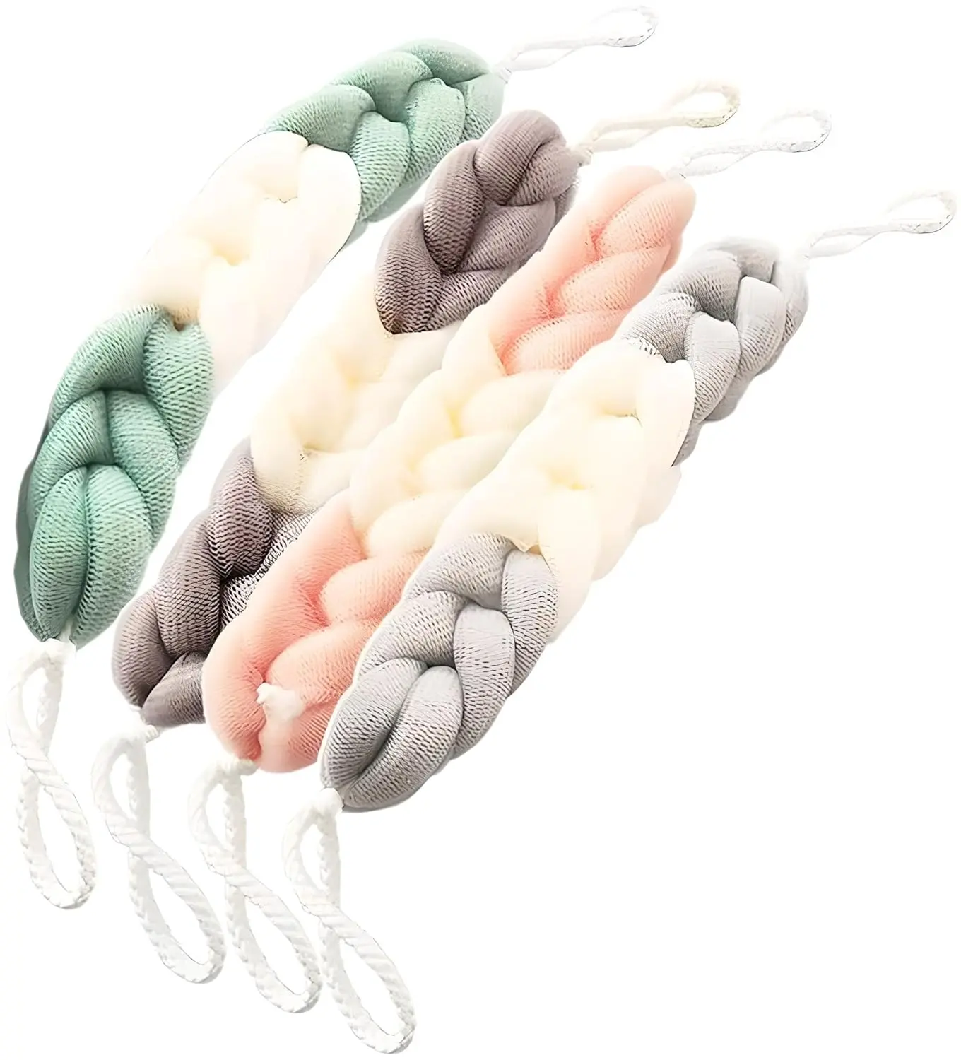 This FITTO stretchable back scrubber gently exfoliates and cleanses hard-to-reach areas like the back and neck for smoother, refreshed skin.