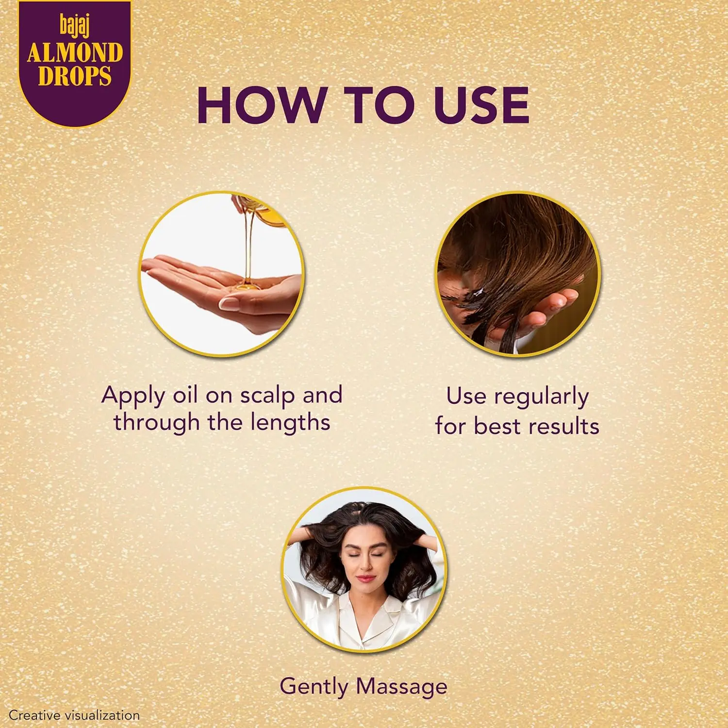 Bajaj Almond Drops hair oil enriched with Vitamin E and almond goodness, strengthens hair, reduces hair fall, and adds natural shine for all hair types.