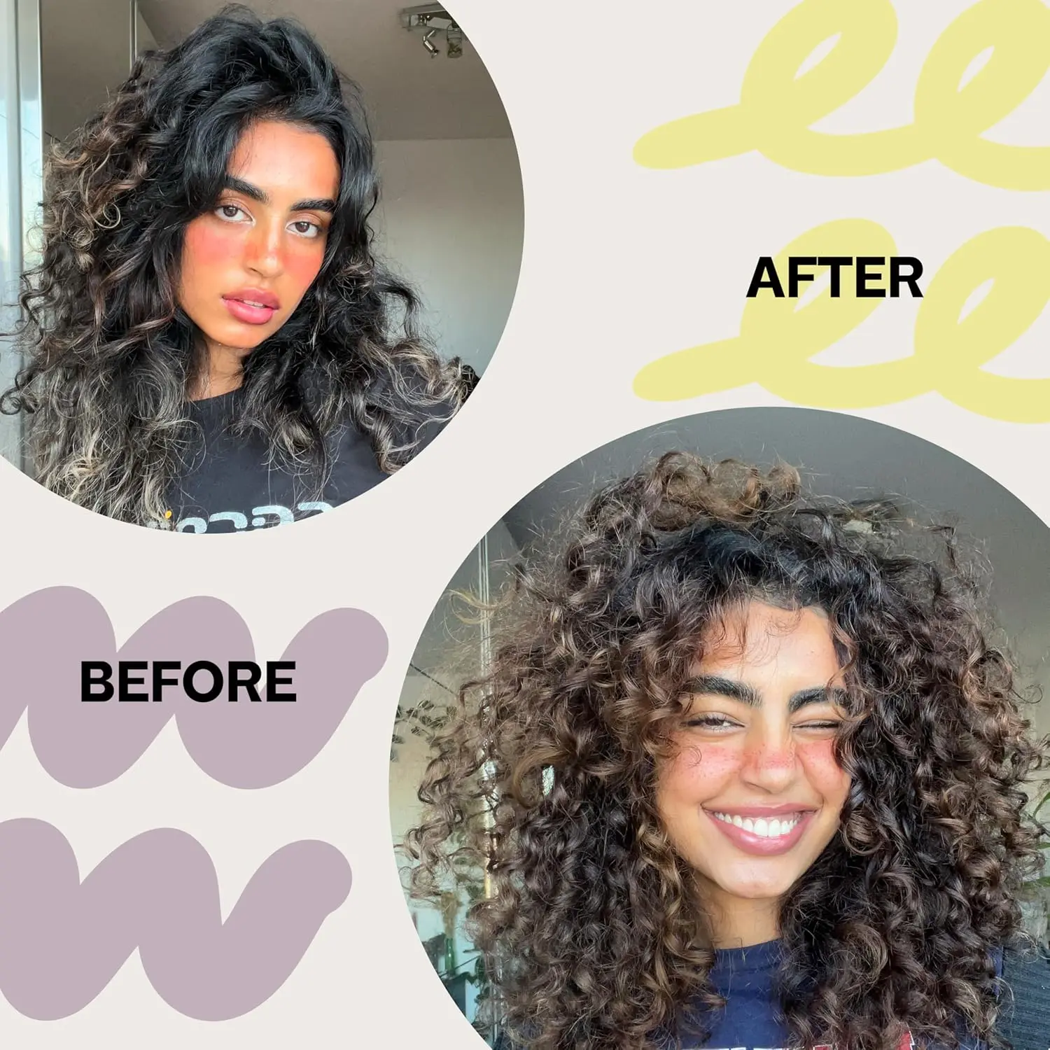 The Bali Curls Curl Defining Set, including hydrating cream and defining gel, provides moisture, definition, and flexible hold for smooth, naturally shiny curls.