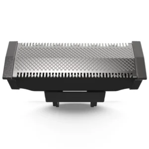 Replacement blade for the HAPPY NUTS Ballber Pro body hair trimmer, designed with a nut-safe 30-degree pivoting blade to prevent cuts and nicks while manscaping.