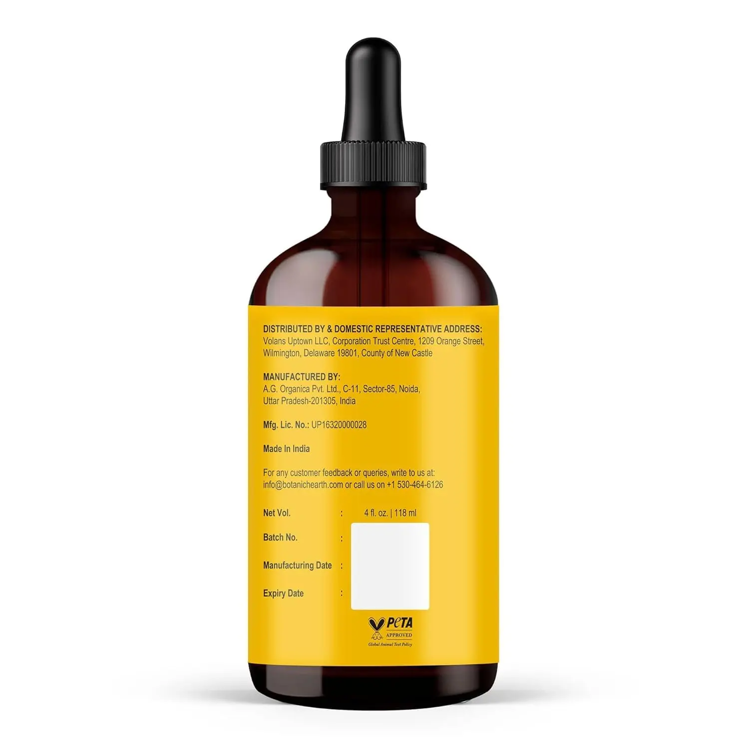 Botanic Hearth batana oil in a 118 ml bottle, a natural hair and skin treatment enriched with botanicals to moisturize and repair damaged hair, promote growth, and nourish skin.