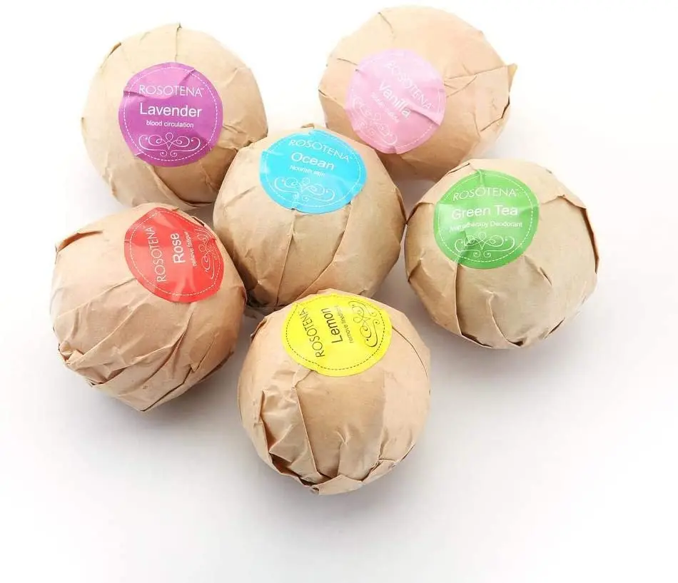 This bath bomb gift set features six natural bath fizzers designed to leave you feeling relaxed, restored, and rejuvenated.