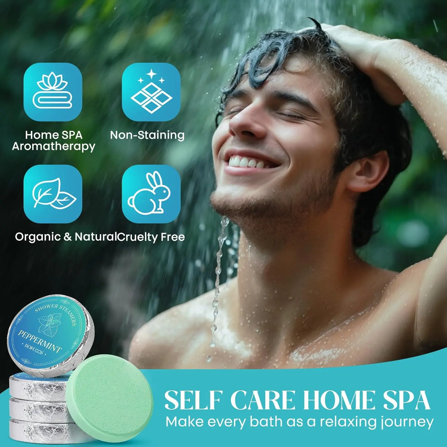 Pink floral gift box containing bath bombs and other spa essentials, perfect for a relaxing aromatherapy experience.