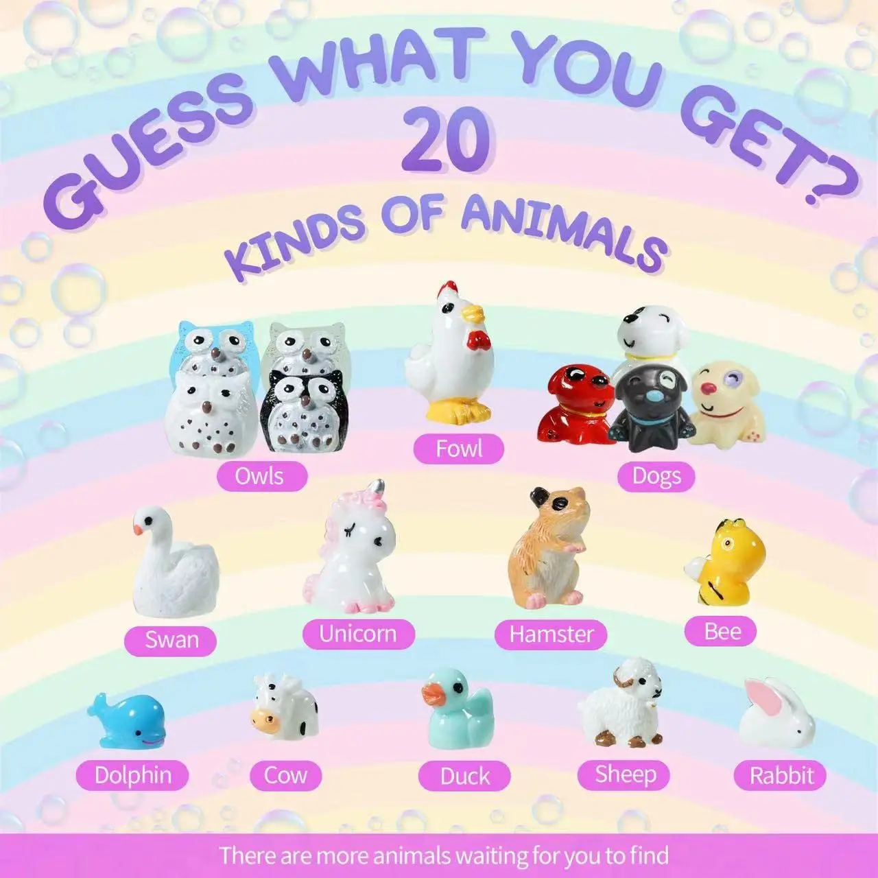 This bath bomb gift set for kids contains twenty organic bath bombs with surprise animal toys inside, perfect for a fun and fizzy bath time experience.