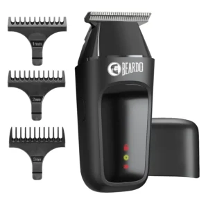 The Beardo Apex Go Trimmer is a compact and powerful grooming tool for men, featuring self-sharpening blades, multiple comb attachments, and a digital display, perfect for travel.