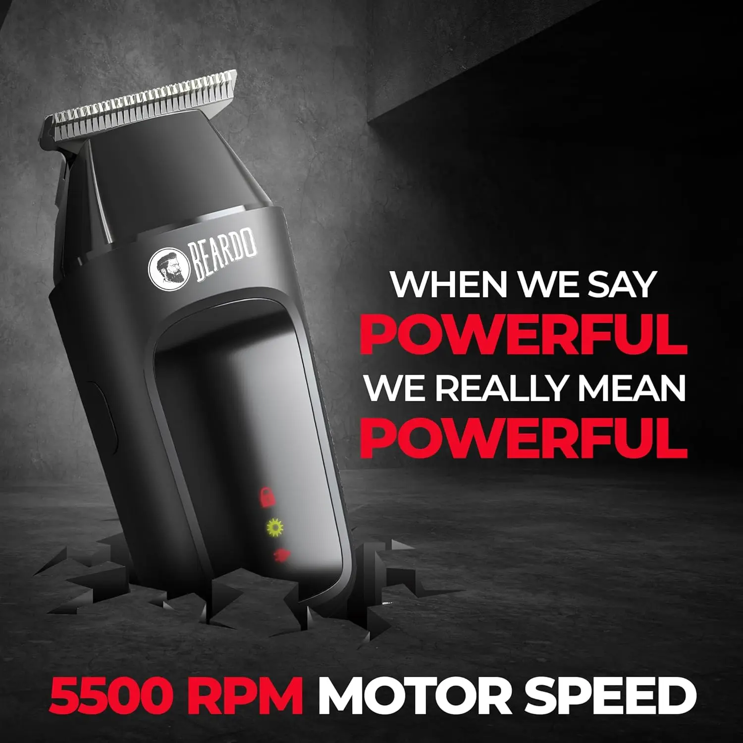 The Beardo Apex Go Trimmer is a compact and powerful grooming tool for men, featuring self-sharpening blades, multiple comb attachments, and a digital display, perfect for travel.