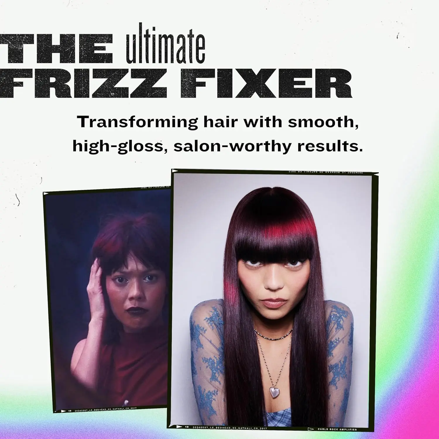 Bed Head After Party smoothing cream tames frizz and adds shine for silky, healthy-looking hair, perfect for frizzy, dull, or coarse hair types.