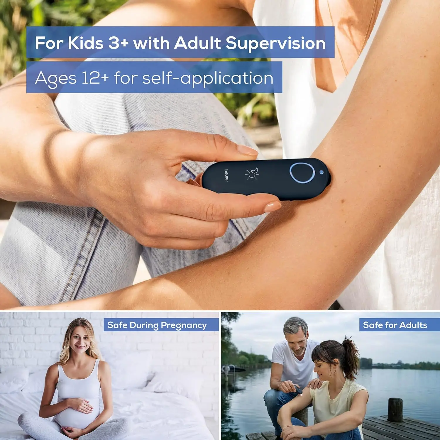 The Beurer BR90 bite healer uses heat to provide chemical-free relief from insect bites and stings, reducing itching and swelling.